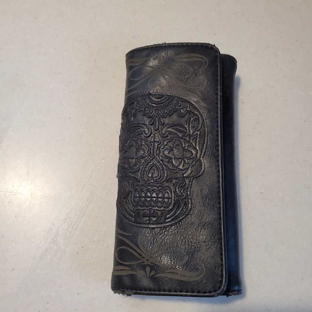 Loungefly Embossed Sugar Skull Wallet